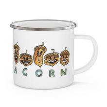 Load image into Gallery viewer, Enamel Camping Acorn Mug