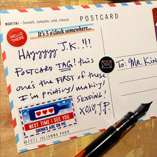 Load image into Gallery viewer, Cocktail Mail Postcard Kit
