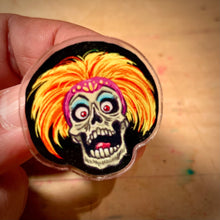 Load image into Gallery viewer, Phyllis Diller Skull Pin
