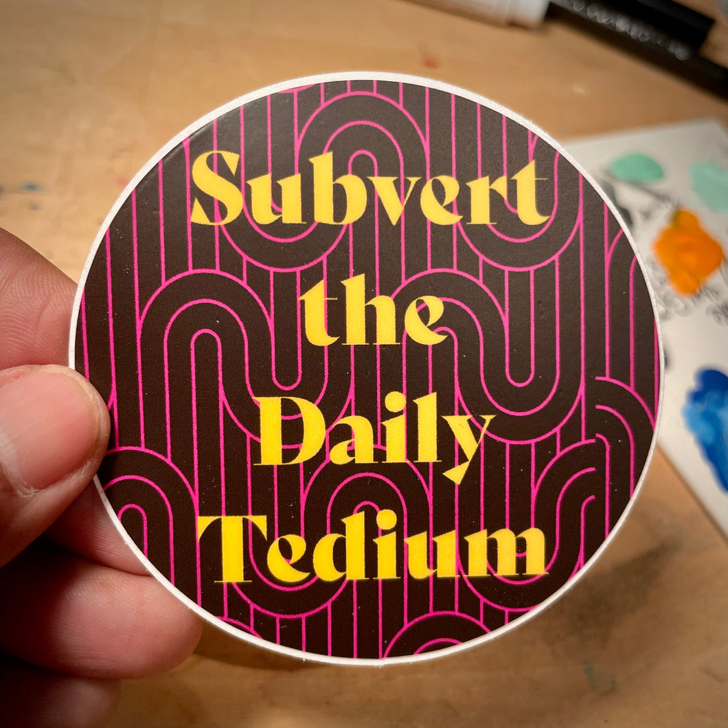 Subvert the Daily Tedium Sticker