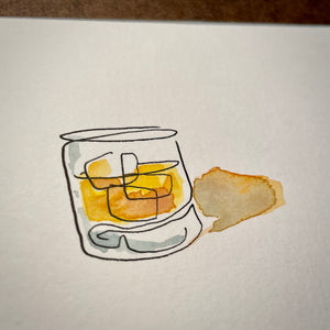 The Original Whiskey Glass Painting